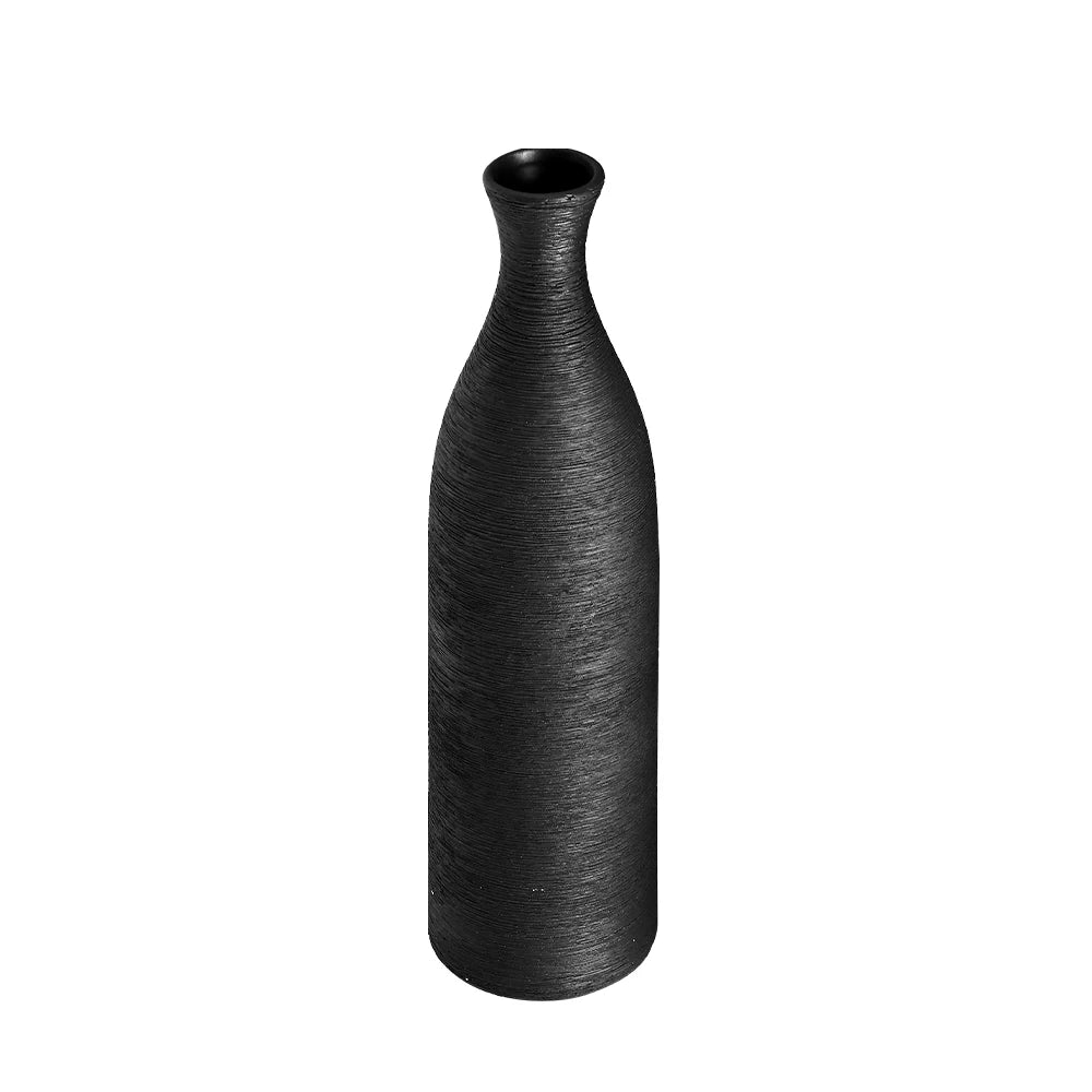 【Lifeideas】Nordic minimalist living room ceramic Morandi brushed dried flower decoration vase