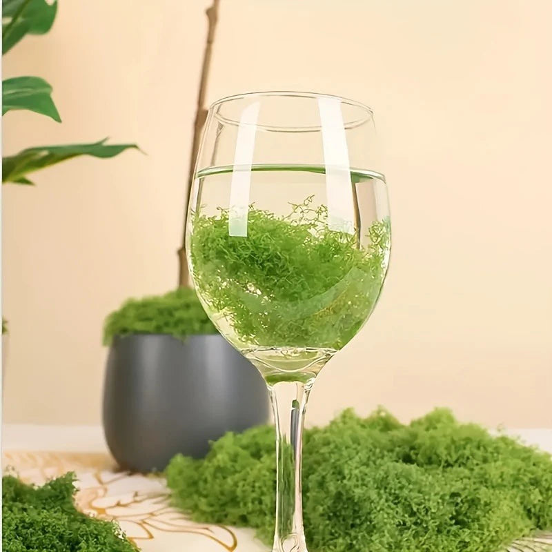 Green Fake Moss DIY Crafts Grass Artificial Moss Faux Preserved Moss Green Plant Home Room Garden Decor Landscape Fake Grass