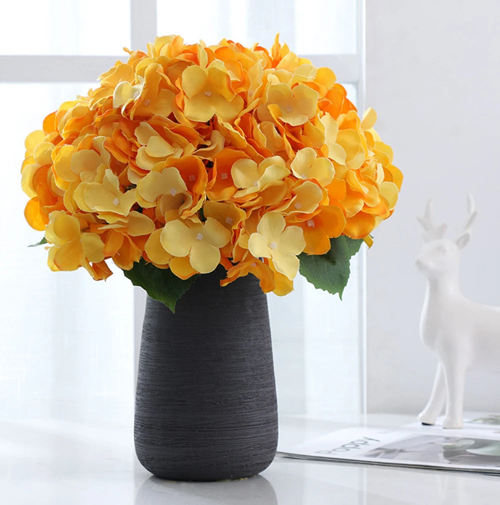 1 bouquet Artificial Silk Peony Hydrangea Flower Home Wedding Party Birthday New Year Valentines Day Floral Decor