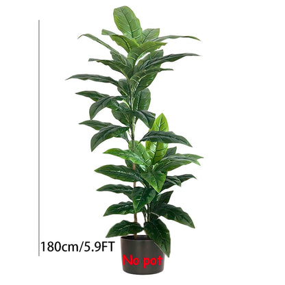 130-180cm Large Artificial Banana Tree Fake Tropical Plant Lifelike Big Leaf Plants For Home Office Hotel Cafe Shop Decoration