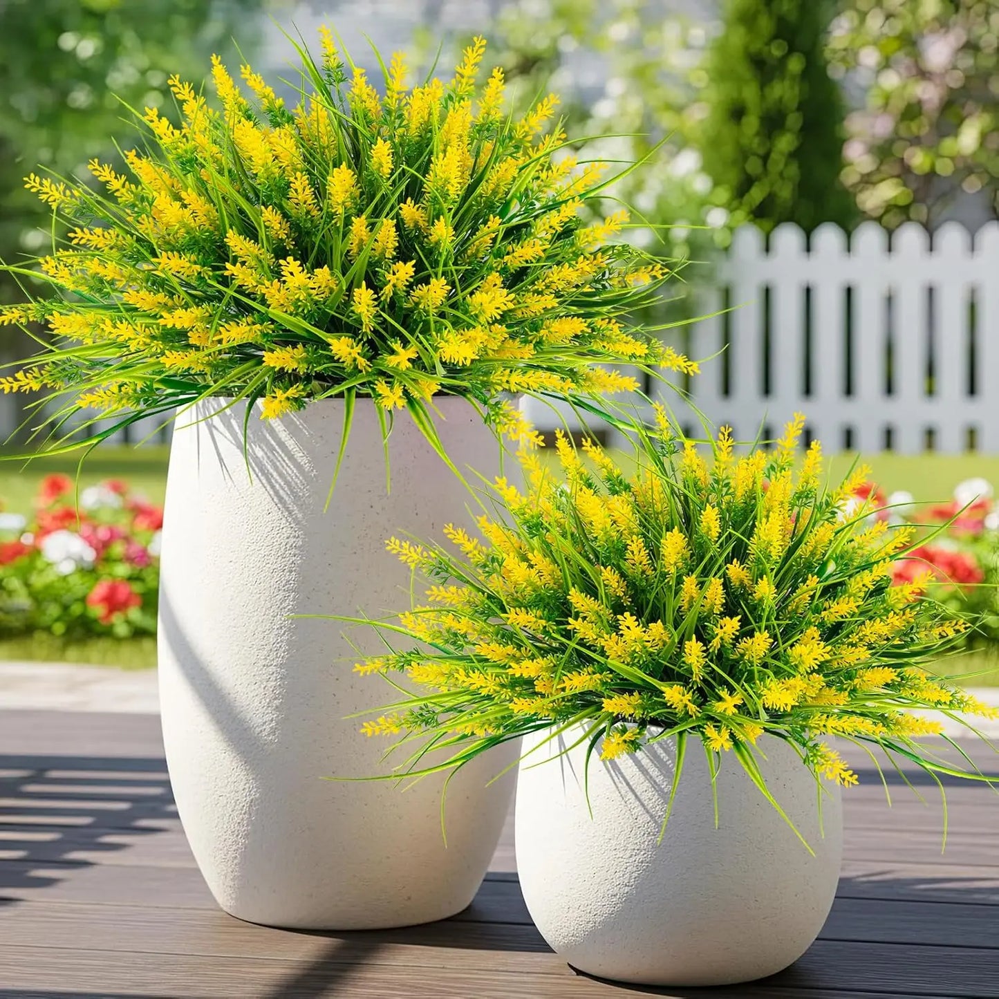 Artificial Plastic Lavender Flower Plant Wedding Bridal Bouquet Holiday Decor Vase Home Table Ourdoor Yard Party DIY Decor Props