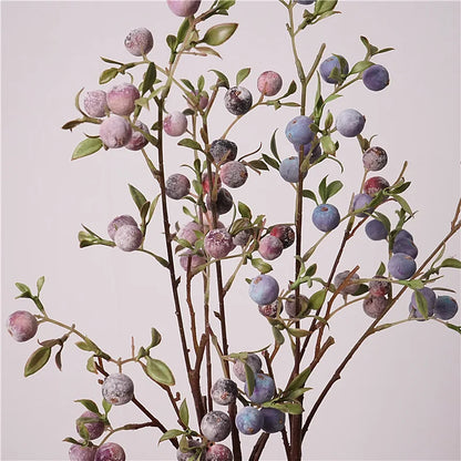 gardening fruit ornaments, long branches with frost, small apples fun plants, Christmas festive flower arrangement customization