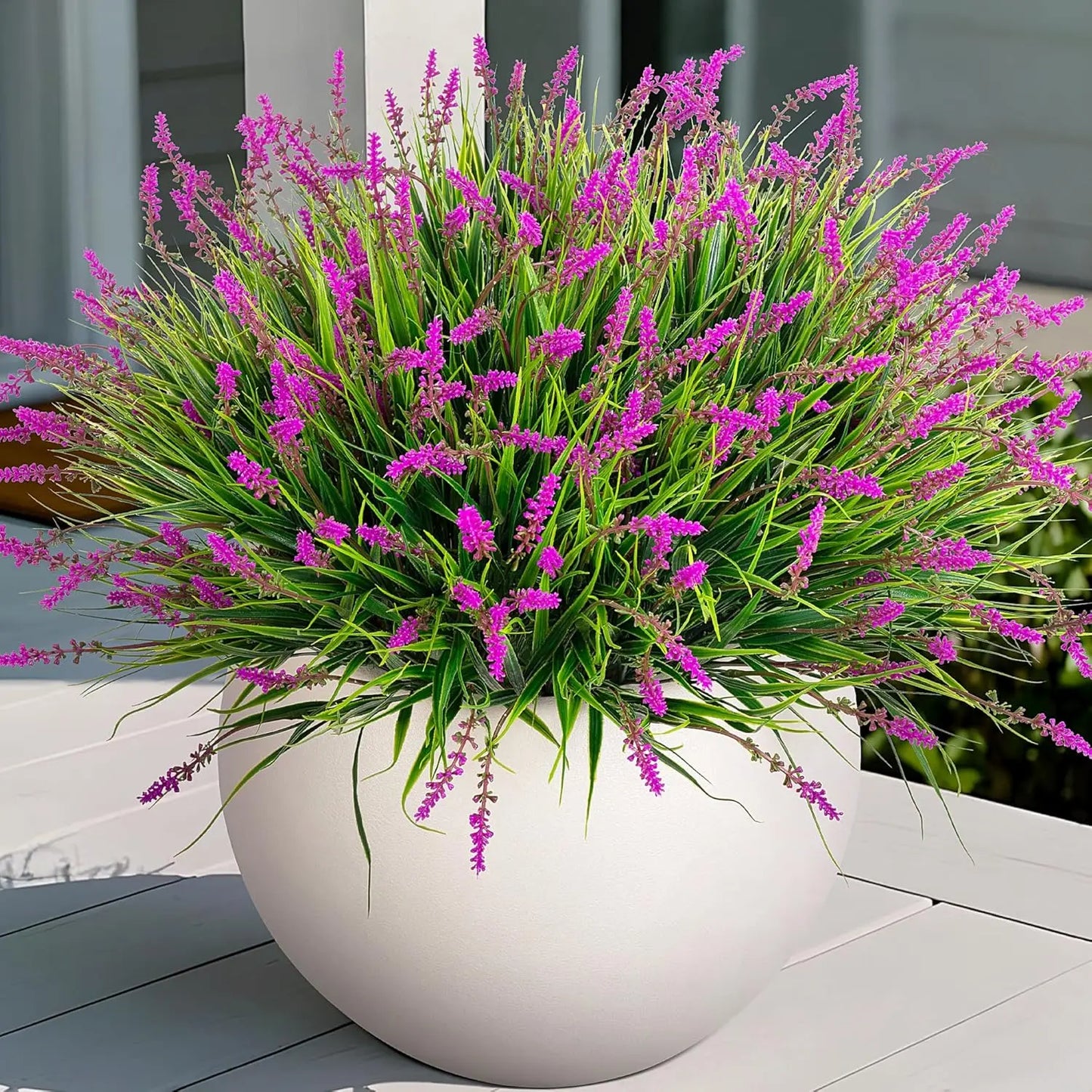 Artificial Plastic Lavender Flower Plant Wedding Bridal Bouquet Holiday Decor Vase Home Table Ourdoor Yard Party DIY Decor Props