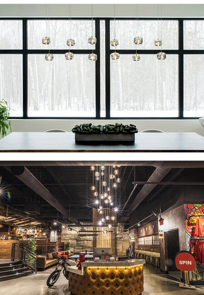 Modern Nordic LED Crystal Chandelier Luxury Pendant Light For Living Room Bedroom Dining Room Attic Kitchen Home Lustre Lamp