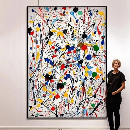 Copy Pollock OIl Paintings Hand-painted Abstract Pictures Paintings On Canvas Large Bedroom Decoration Wall Art Unframed