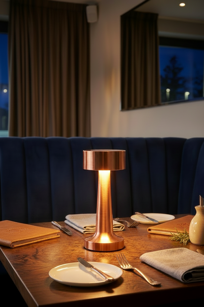 Retro Table Lamp Metal Touch Decor for Bar Coffee Restaurant Decoration Light Desk LED Rechargeable Night Light Bedroom Decor