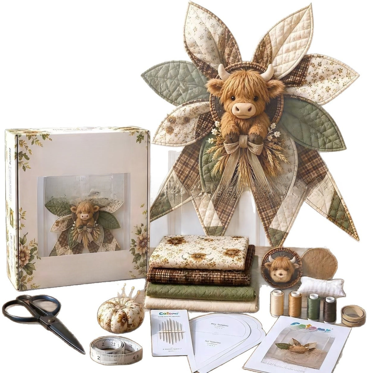 Large Patchwork Bow Sewing Kit